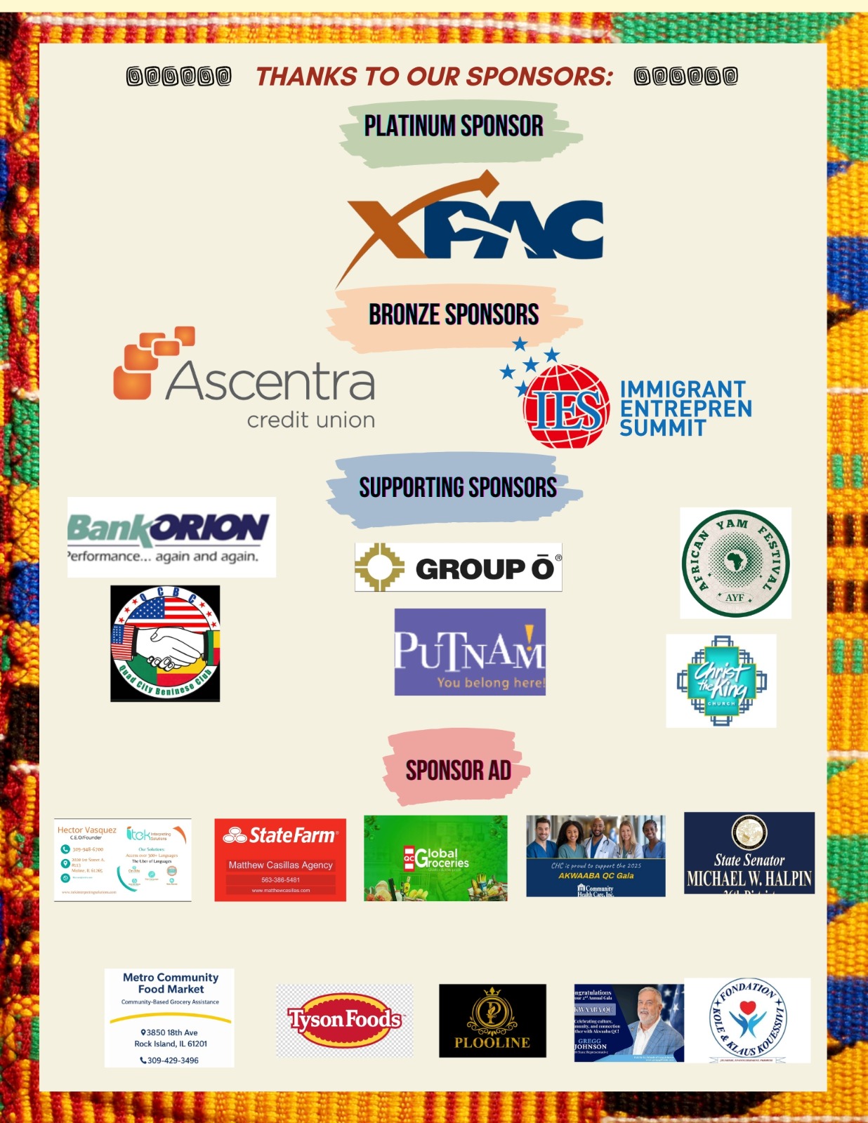 information about sponsors