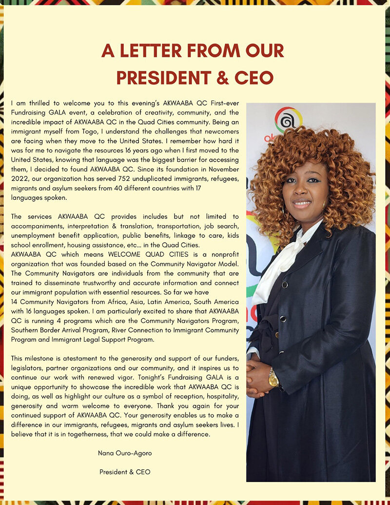 Letter from CEO